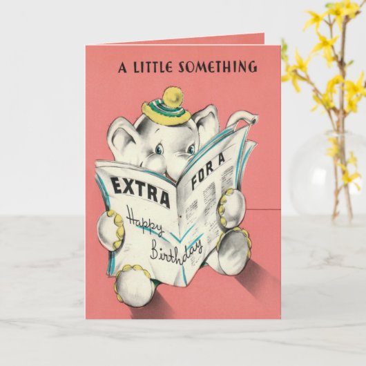 Carte d'anniversaire de journal de lecture (Fleur jaune)