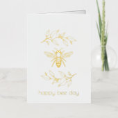 Carte d'anniversaire de Joyeux Jour d'Abeille Bota (Recto)