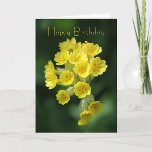 Carte d'anniversaire de Keepsaké - Fleur sauvage - (Devant)