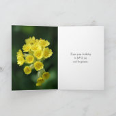 Carte d'anniversaire de Keepsaké - Fleur sauvage - (Intérieur)