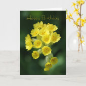 Carte d'anniversaire de Keepsaké - Fleur sauvage - (Fleur jaune)