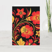 Carte d'anniversaire de Khokhloma (Dos)