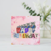 Carte d'anniversaire de koala australien (Debout devant)