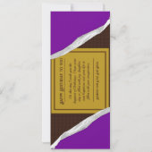 Carte d'anniversaire de la barre chocolatée person (Dos)