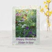 Carte d'anniversaire de la belle-soeur de Janz (Fleur jaune)