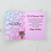 Carte d'anniversaire de la belle tante afro-améric (Intérieur)