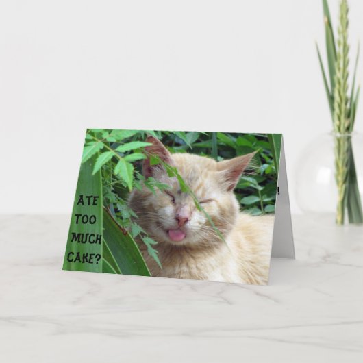 Carte d'anniversaire de la bête (Devant)