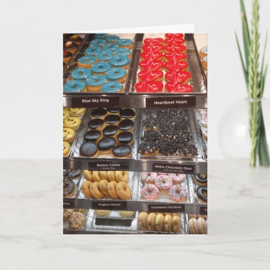 CARTE D'ANNIVERSAIRE DE LA BOUTIQUE DONUT (Devant)