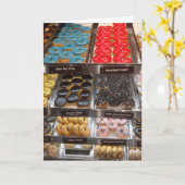CARTE D'ANNIVERSAIRE DE LA BOUTIQUE DONUT (Fleur jaune)