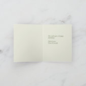 Carte d'anniversaire de la Branche d'olive aquarel (Intérieur)