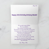 Carte d'anniversaire de la Bretagne 30e (Intérieur)