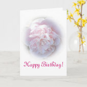 Carte d'anniversaire de la Camelia rose (Fleur jaune)