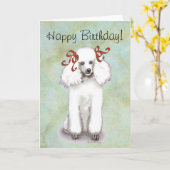 Carte d'anniversaire de la canicule blanche (Fleur jaune)