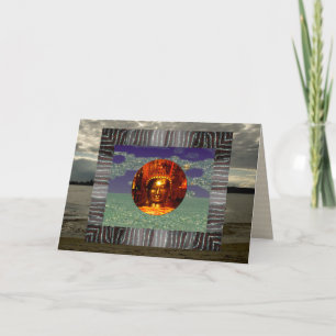 Carte d'anniversaire de la carte   Bouddha