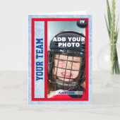 Carte d'anniversaire de la carte de hockey avec st (Devant)