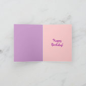 Carte d'anniversaire de la chouette (Intérieur)