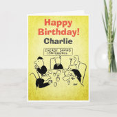 Carte d'anniversaire de la conférence d'économie d (Devant)