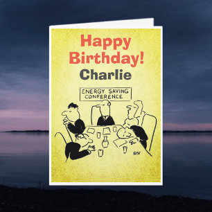 Carte d'anniversaire de la conférence d'économie d