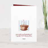 Carte d'anniversaire de la coupe du café (Dos)