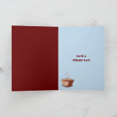 Carte d'anniversaire de la coupe du café (Intérieur)