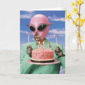 Carte d'anniversaire de la Couture cosmique (Fleur jaune)