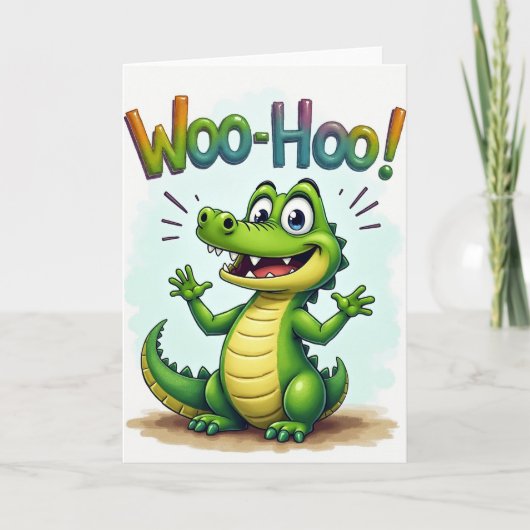 Carte d'anniversaire de la créature Woo Hoo (Devant)