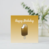 Carte d'anniversaire de la crème glacée (Debout devant)