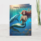 Carte d'anniversaire de la danse de l'océan : sirè (Devant)