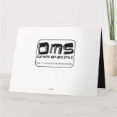 carte d'anniversaire de la danse reggae (Dos)