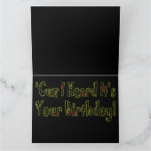 carte d'anniversaire de la danse reggae (Intérieur)