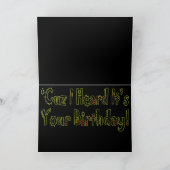 carte d'anniversaire de la danse reggae (Intérieur)