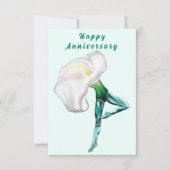 Carte d'anniversaire de la danseuse de ballet de f (Devant)