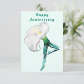 Carte d'anniversaire de la danseuse de ballet de f (Debout devant)