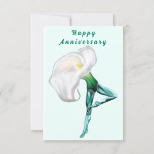 Carte d'anniversaire de la danseuse de ballet de f