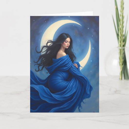 Carte d'anniversaire de la déesse de la lune (Devant)