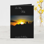 Carte d'anniversaire de la femme (Fleur jaune)