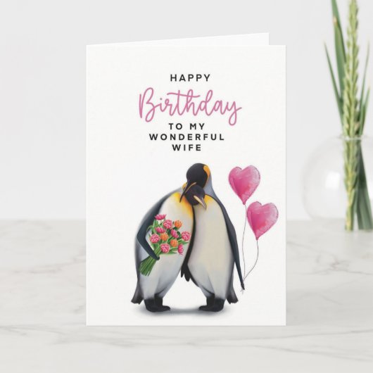 Carte d'anniversaire de la femme (Devant)