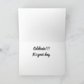 Carte d'anniversaire de la femme africaine américa (Intérieur)