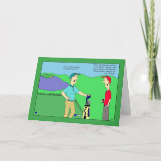 Carte d'anniversaire de la femme Broken Leg Golf