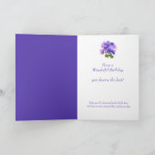 Carte d'anniversaire de la femme du pasteur vintag (Intérieur)