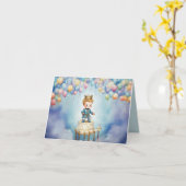 Carte d'anniversaire de la fête royale (Fleur jaune)