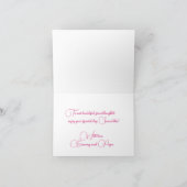 Carte d'anniversaire de la fille aux cheveux boucl (Intérieur)