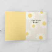 Carte d'anniversaire de la fleur de gâteaux (Intérieur)