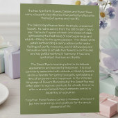 Carte d'anniversaire de la fleur de naissance d'av