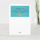 Carte d'anniversaire de la Fleur de Tulipe Rouge (Dos)