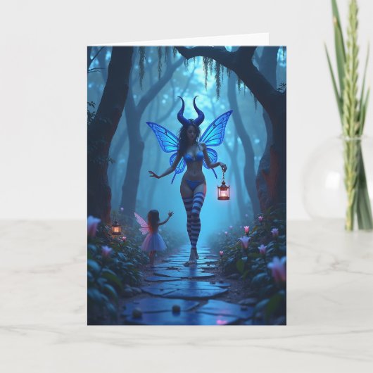 Carte d'anniversaire de la Forêt Enchantée (Devant)