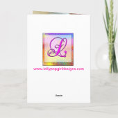 Carte d'anniversaire de la Giraffe (Dos)