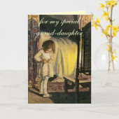 Carte d'anniversaire de la grande-fille (Fleur jaune)