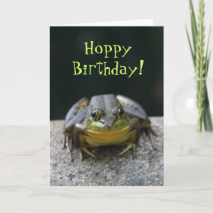 Carte d'anniversaire de la Grenouille verte