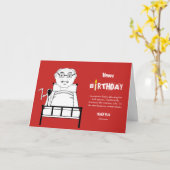 Carte d'anniversaire de la grippe humaine (Fleur jaune)